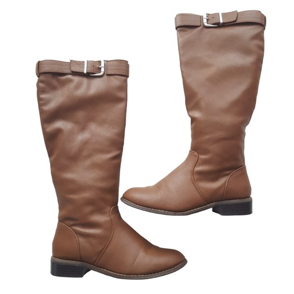 COLIN'S Casual Brown High Boots - Picture 1 of 17